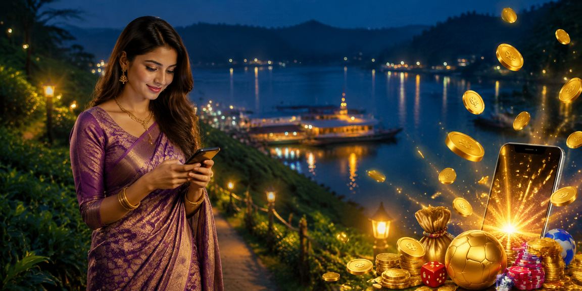 রাঙামাটি চা বাগানে মোবাইল ক্যাসিনো উপভোগকারী